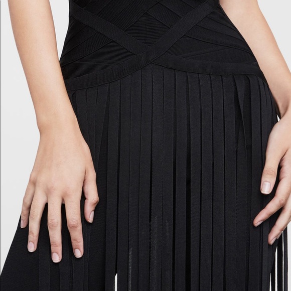 Herve Leger Bandage Fringe Jumpsuit NWT - Picture 2 of 5